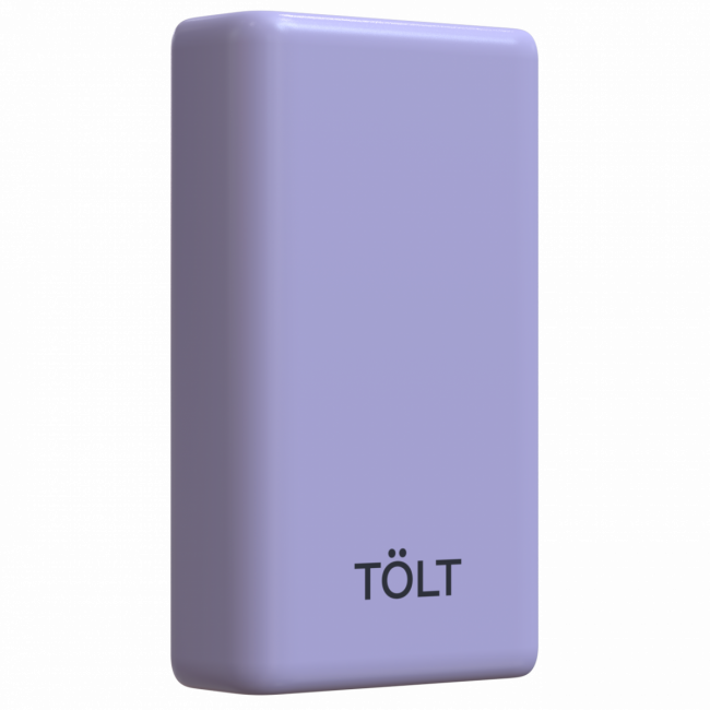 Портативный аккумулятор  TOLT Lit LT-LP10T, 10000mAh, 22,5W, fast charging and PD, violet TÖLT LT-LP10T — для бизнеса и офиса