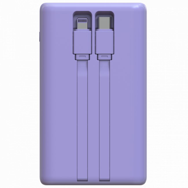 Портативный аккумулятор  TOLT Lit LT-LP10T, 10000mAh, 22,5W, fast charging and PD, violet TÖLT LT-LP10T — для бизнеса и офиса