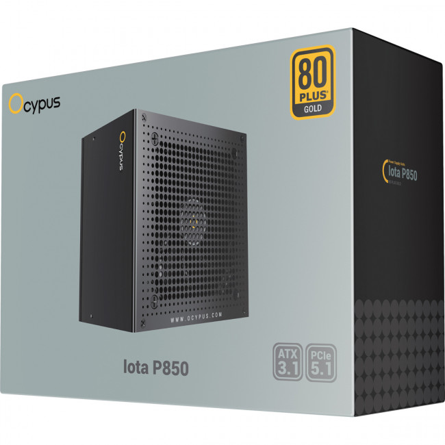 Блок питания ПК Ocypus Iota-P850-G1FFBK024X-EU — для бизнеса и офиса