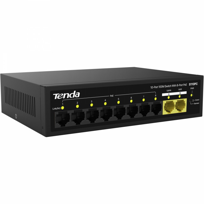 Коммутатор Tenda S110PC — для бизнеса и офиса