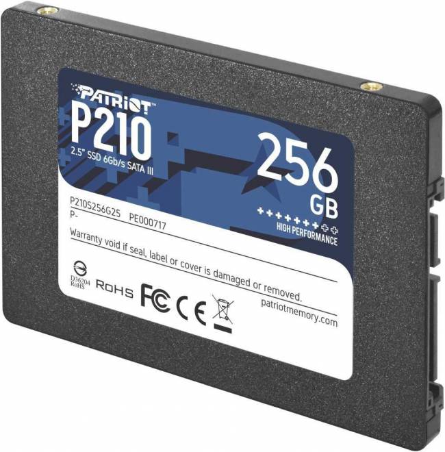 Накопитель SSD Patriot P210S256G25 — для бизнеса и офиса