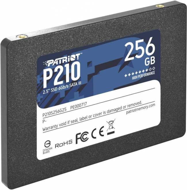 Накопитель SSD Patriot P210S256G25 — для бизнеса и офиса