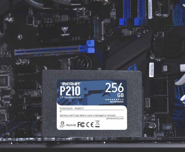 Накопитель SSD Patriot P210S256G25 — для бизнеса и офиса