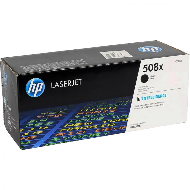 Тонер-картридж HP 508X Black Original LaserJet Toner Cartridge (CF360X) — для бизнеса и офиса Тонер-картридж HP 508X Black Original LaserJet Toner Cartridge (CF360X) — для бизнеса и офиса