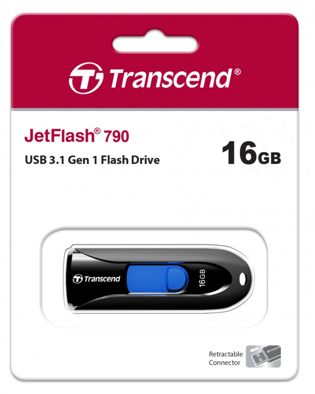 Флеш-накопитель Transcend JetFlash 790 — для бизнеса и офиса Флеш-накопитель Transcend JetFlash 790 — для бизнеса и офиса
