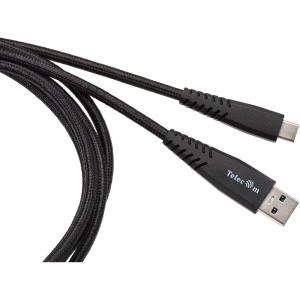 Кабель-адаптер USB 3.1 Type-Cm --> USB 3.0 Am, 2метра  Telecom <TC402B-2M> Адаптер-переходник Telecom USB 3.1 Type C M/USB 3.0 Type A M(TC402B-2M)