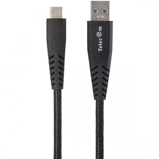 Кабель-адаптер USB 3.1 Type-Cm --> USB 3.0 Am, 2метра  Telecom <TC402B-2M> Адаптер-переходник Telecom USB 3.1 Type C M/USB 3.0 Type A M(TC402B-2M) — для бизнеса и офиса