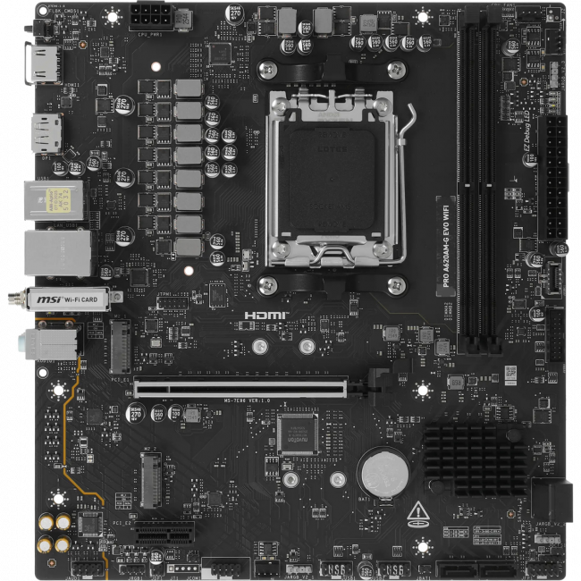 Материнская плата MSI PRO A620AM-G EVO WIFI — для бизнеса и офиса