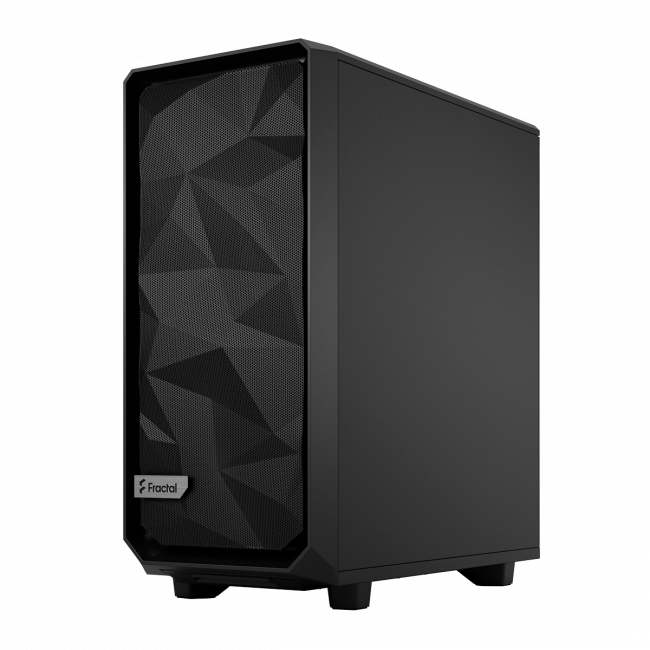 Корпус ПК без блока питания Fractal Design Case Meshify 2 Compact Black, Dark Tempered Glass — для бизнеса и офиса
