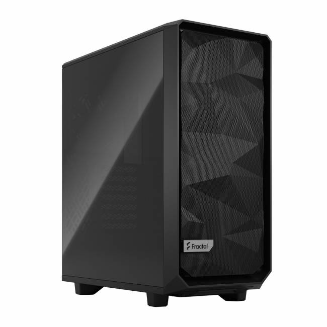 Корпус ПК без блока питания Fractal Design Case Meshify 2 Compact Black, Dark Tempered Glass — для бизнеса и офиса