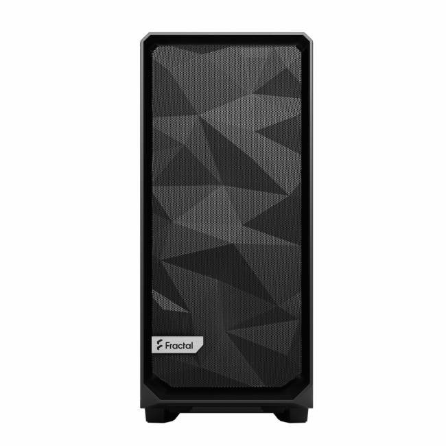 Корпус ПК без блока питания Fractal Design Case Meshify 2 Compact Black, Dark Tempered Glass — для бизнеса и офиса