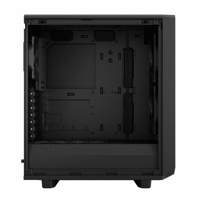 Корпус ПК без блока питания Fractal Design Case Meshify 2 Compact Black, Dark Tempered Glass — для бизнеса и офиса