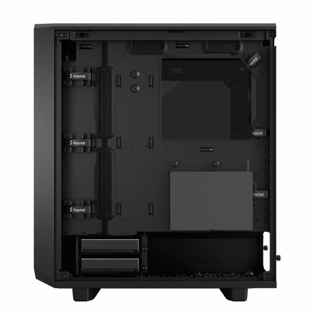 Корпус ПК без блока питания Fractal Design Case Meshify 2 Compact Black, Dark Tempered Glass — для бизнеса и офиса