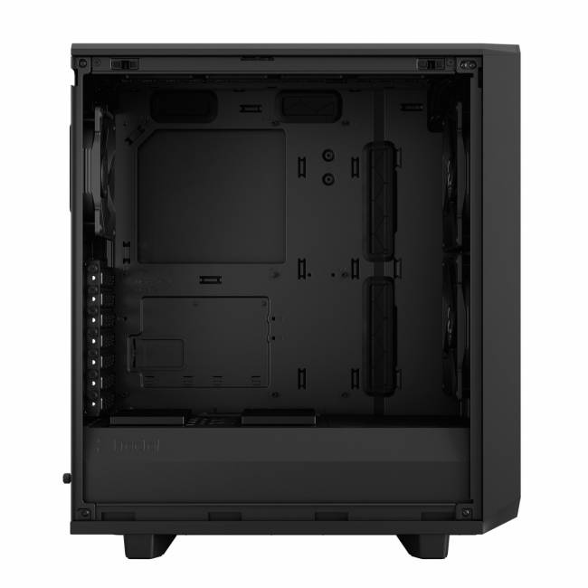 Корпус ПК без блока питания Fractal Design Case Meshify 2 Compact Black, Dark Tempered Glass — для бизнеса и офиса