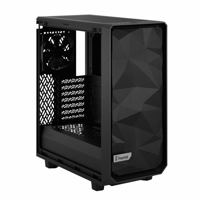 Корпус ПК без блока питания Fractal Design Case Meshify 2 Compact Black, Dark Tempered Glass — для бизнеса и офиса