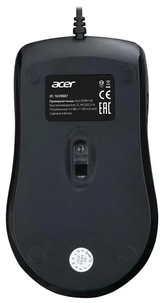 Мышь компьютерная Acer OMW136 — для бизнеса и офиса Мышь компьютерная Acer OMW136 — для бизнеса и офиса