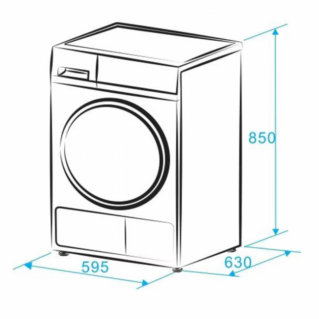 Сушильная машина MONSHER MONSHER MDM 631 Blanc — для бизнеса и офиса Сушильная машина MONSHER MONSHER MDM 631 Blanc — для бизнеса и офиса