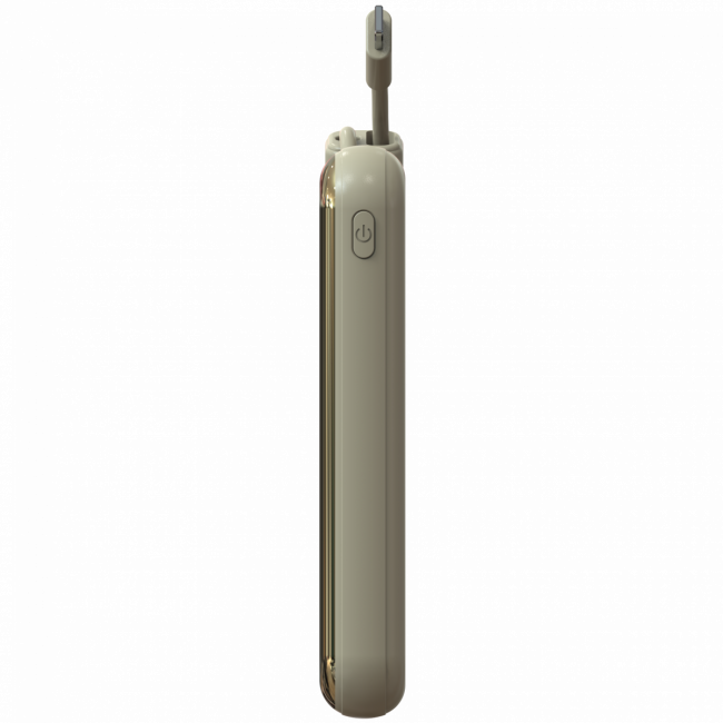 Портативный аккумулятор TOLT Lit KC16, 10000mAh, 22,5W, fast charging and PD, beige, CCC TÖLT KC16 — для бизнеса и офиса