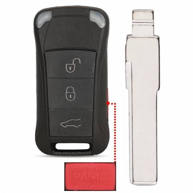 Корпус выкидного ключа PORSCHE 3+1 кнопки HU-HAA HU66 (#am1288) — для бизнеса и офиса Корпус выкидного ключа PORSCHE 3+1 кнопки HU-HAA HU66 (#am1288) — для бизнеса и офиса
