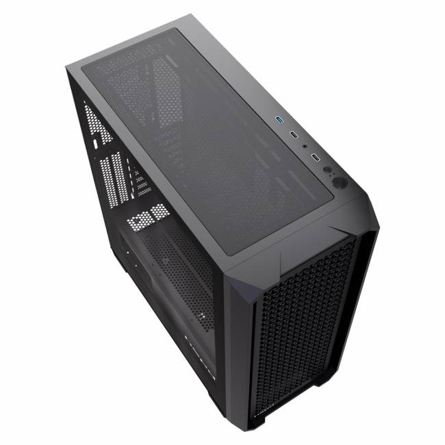 Корпус без блока питания HSPD F750-TGBK — для бизнеса и офиса