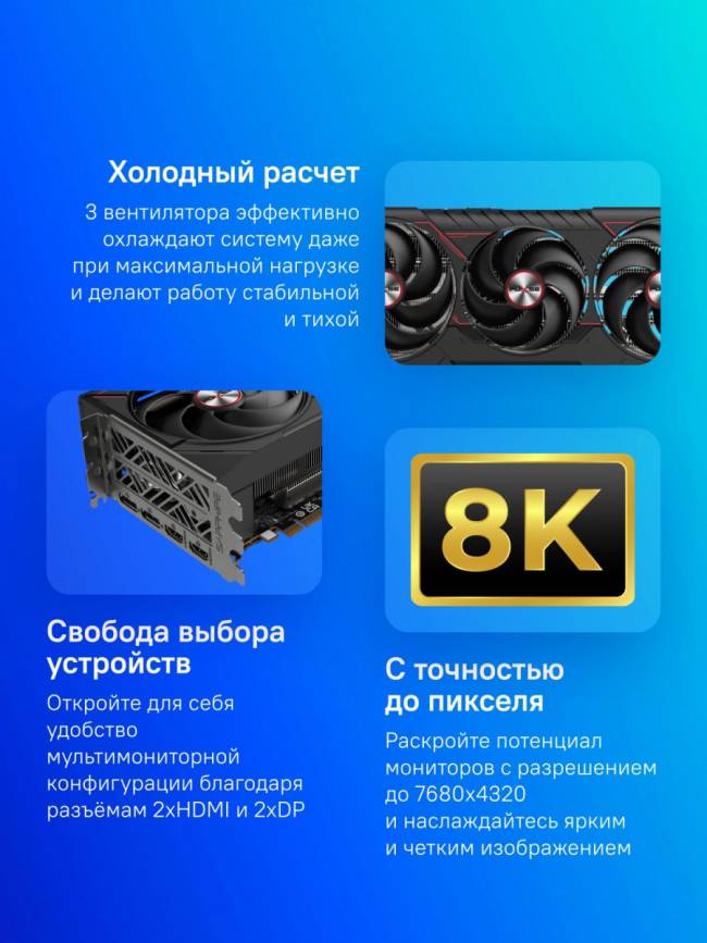 Видеокарта Sapphire 11348-03-20G — для бизнеса и офиса