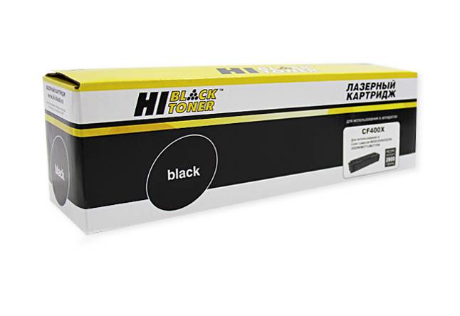 Картридж Hi-Black (HB-CF400X) для HP CLJ M252/252N/252DN/252DW/277n/277DW, №201X, Bk, 2,8K — для бизнеса и офиса