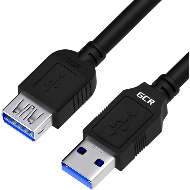 GCR Удлинитель 0.15m USB 3.0, AM/AF, черный, GCR-53093 Удлинитель Greenconnect 0.15 м (GCR-53093)