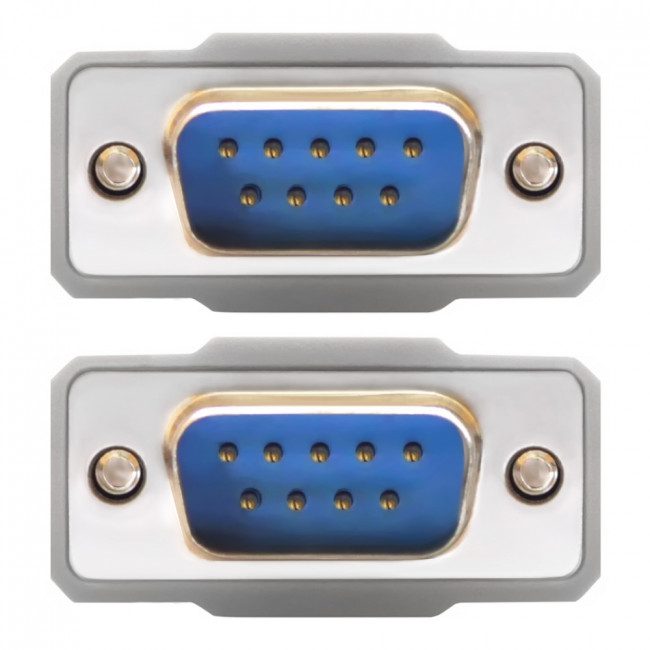 Greenconnect Кабель 3.0m 0-модемный COM RS-232 линковочный, DB9/DB9  9M/9M, серый, 30 AWG, GCR-DB902-3m Greenconnect COM(RS232) 9M - COM(RS232) 9M 3m — для бизнеса и офиса