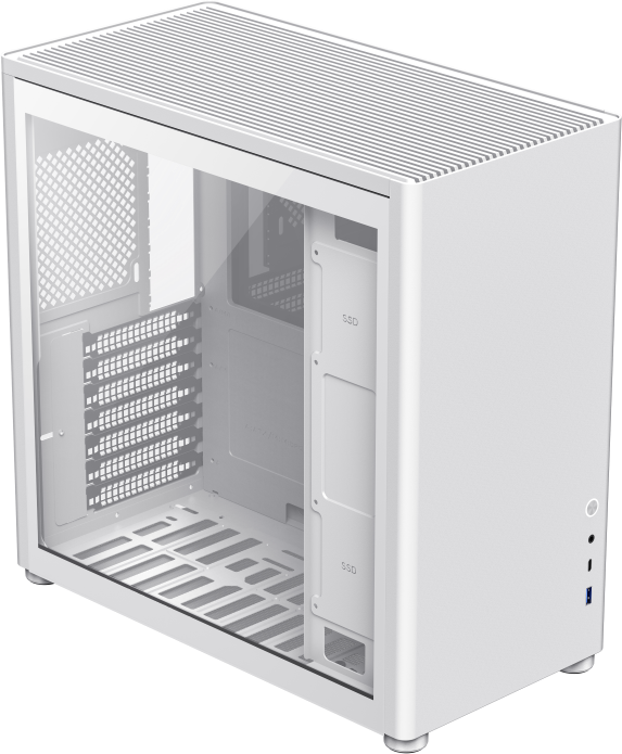 Компьютерный корпус mATX GameMax Spark Full White