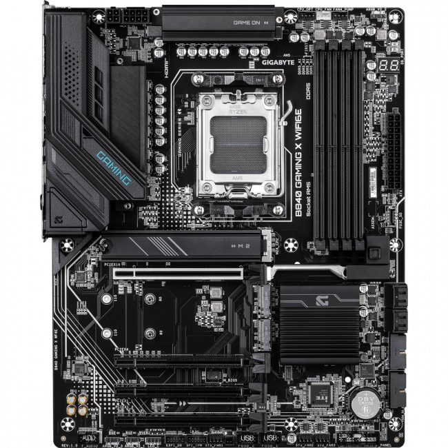 Материнская плата Gigabyte B840 GAMING X WF6E — для бизнеса и офиса Материнская плата Gigabyte B840 GAMING X WF6E — для бизнеса и офиса