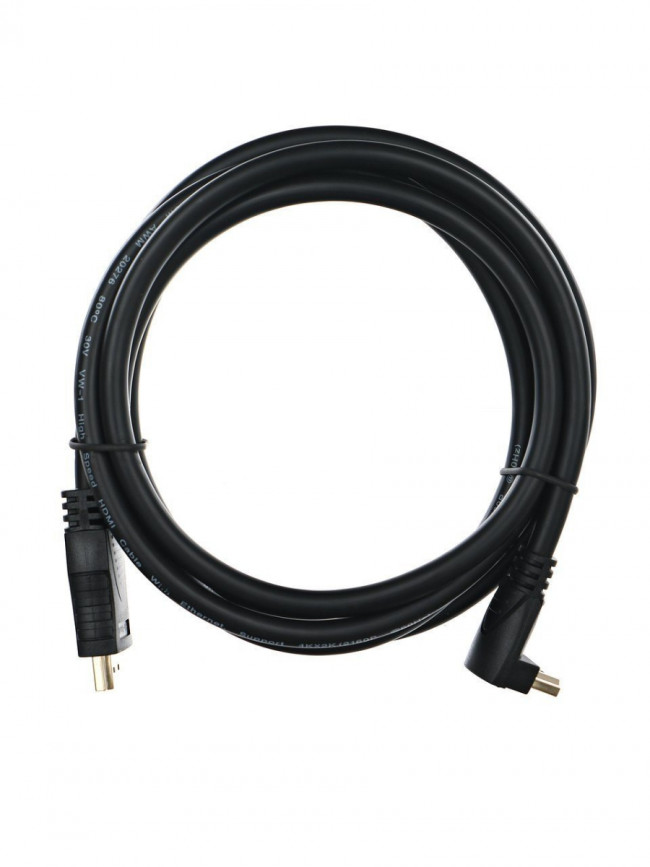 Кабель HDMI<=>HDMI-угловой коннектор 90град 1.8м, 2.0V VCOM <CG523-1.8M> VCOM HDMI (m) - HDMI (m) 1.8м