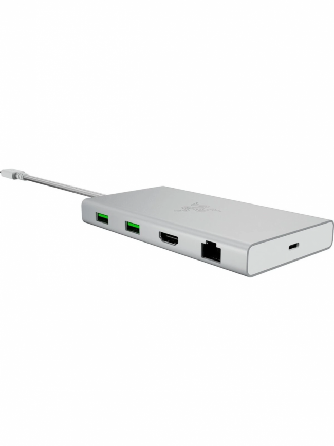 Док-станция Razer USB-C Dock - Mercury White Razer RC21-02250200-R3M1 — для бизнеса и офиса Док-станция Razer USB-C Dock - Mercury White Razer RC21-02250200-R3M1 — для бизнеса и офиса