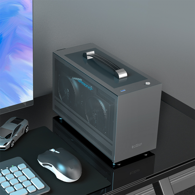 Корпус без блока питания PcCooler I100 PRO MESH GY — для бизнеса и офиса