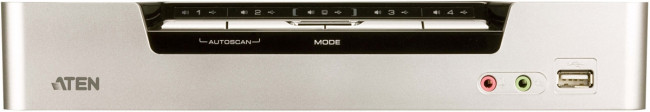Переключатель, электрон., KVM+Audio+USB 2.0,  1 user USB+HDMI =>  4 cpu USB+HDMI, соШнур. USB 2х1.8м., настол., исп.стандарт, без OSD, некаскад.. ATEN CS1794 — для бизнеса и офиса