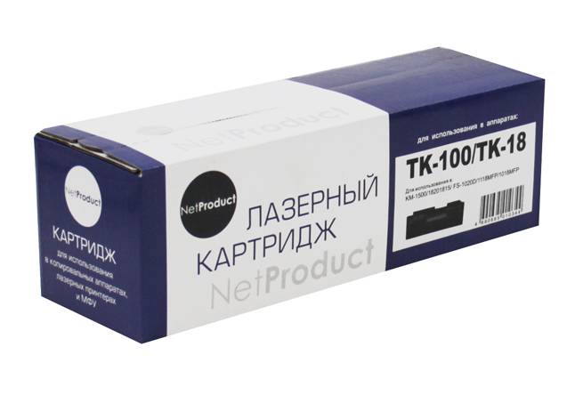Тонер-картридж NetProduct (N-TK-100/TK-18) для Kyocera KM-1500/FS-1020, 7,2K — для бизнеса и офиса