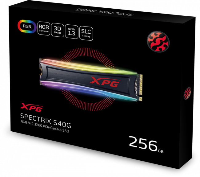 Твердотельный накопитель XPG SPECTRIX S40G AS40G-256GT-C — для бизнеса и офиса