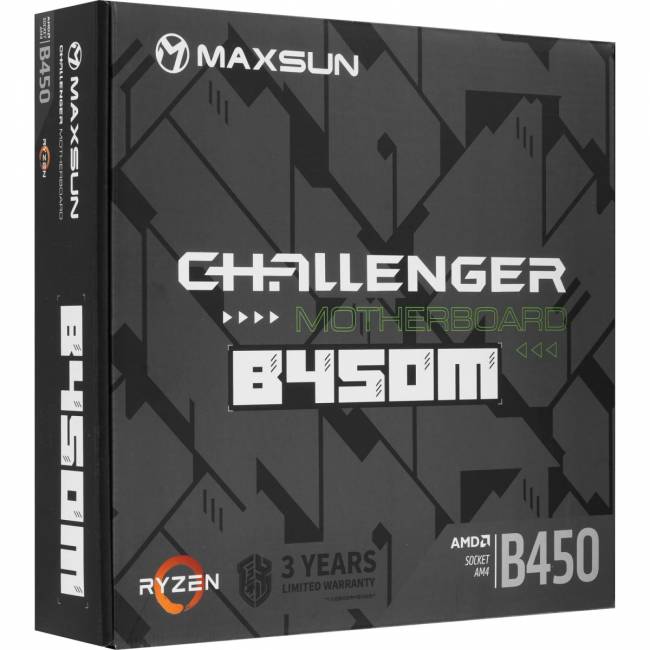Материнская плата MAXSUN MS-Challenger B450M — для бизнеса и офиса