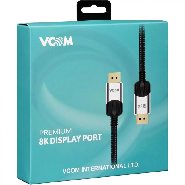Кабель соединительный DISPLAY PORT v1.4, 8K@60Hz, 2m VCOM <CG635-2M> VCOM CG635-2M Кабель соединительный DISPLAY PORT v1.4, 8K@60Hz, 2m VCOM <CG635-2M> VCOM CG635-2M