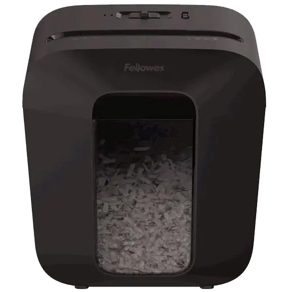 Шредер Fellowes® Powershred LX25, DIN P-4,  4х37мм, 6 лст., 11,5 лтр.,  уничт.: скрепки,скобы,карты Fellowes FS-41705 — для бизнеса и офиса