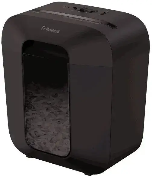 Шредер Fellowes® Powershred LX25, DIN P-4,  4х37мм, 6 лст., 11,5 лтр.,  уничт.: скрепки,скобы,карты Fellowes FS-41705 — для бизнеса и офиса