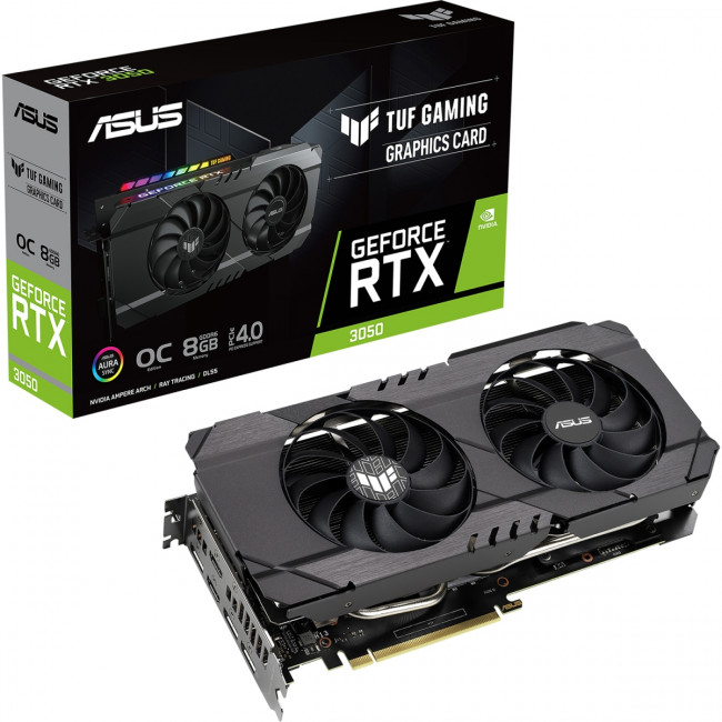 Видеокарта ASUS TUF Gaming GeForce RTX 3050 (90YV0HM4-M0NA00) — для бизнеса и офиса