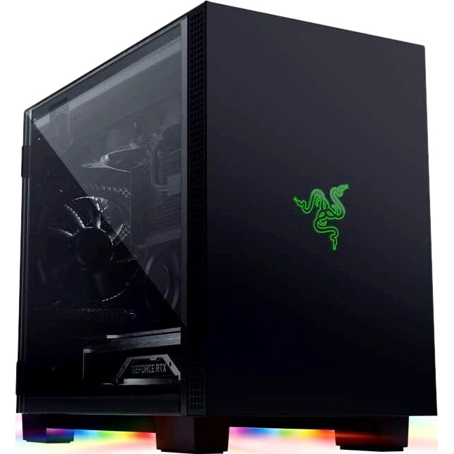 Корпус ПК Razer Tomahawk M1 (M1/Mini-ITX/Aluminum/Tempered Glass/Desktop Chassis) Razer Tomahawk M1 (RC21-01400100-R3M1) — для бизнеса и офиса