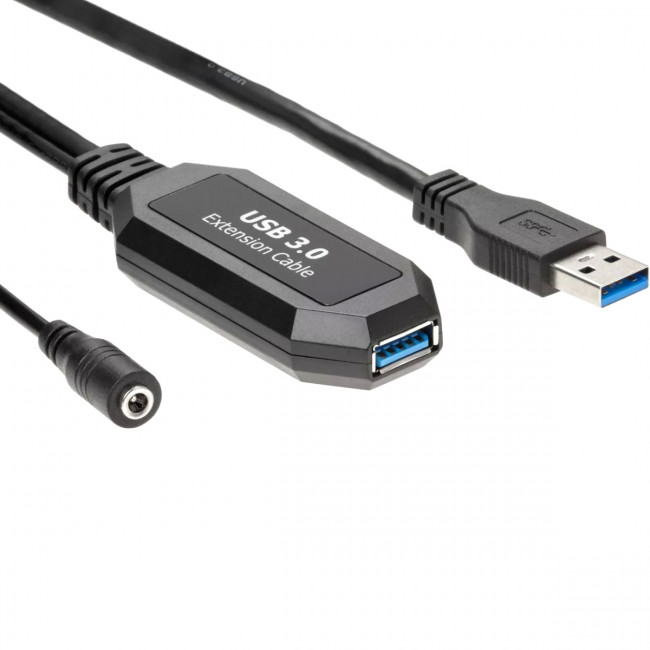 Кабель-адаптер USB3.0-repeater, удлинительный активный <Am-->Af> 15м VCOM <CU827-15M> Кабель VCOM 15 м (CU827-15M)