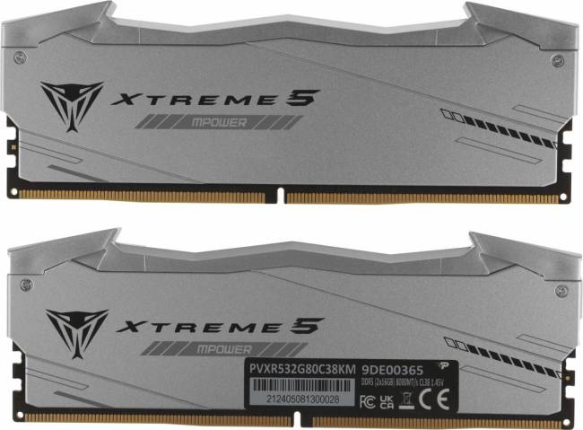 Память DDR5 2x16GB 8000MHz Patriot PVXR532G80C38KM — для бизнеса и офиса