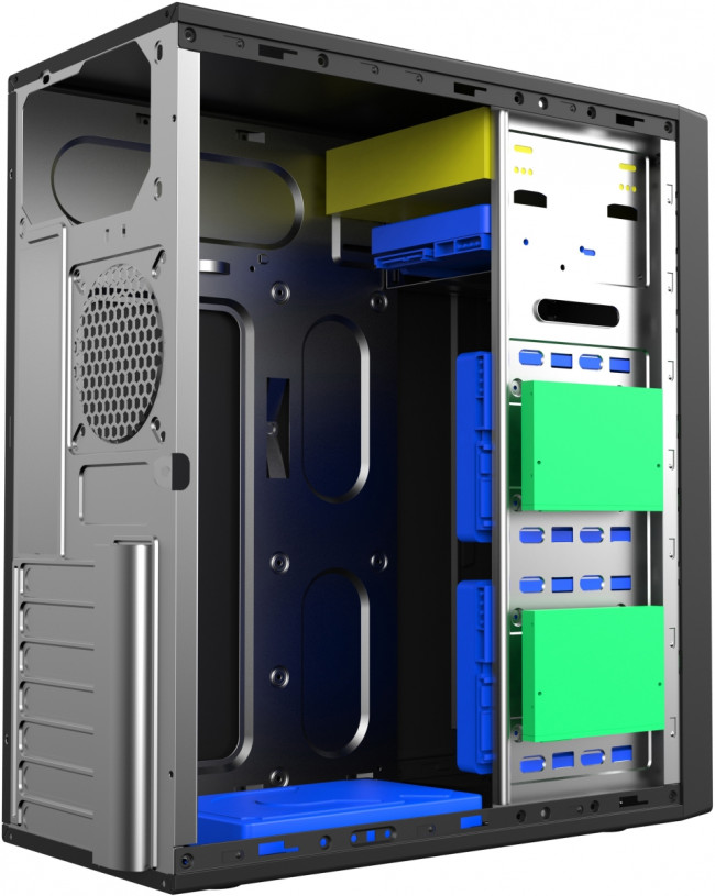 Корпус c блоком питания 500 Ватт Foxline FL-301-FZ500R