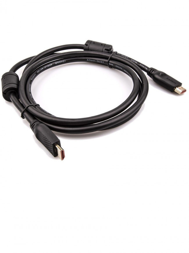 Кабель HDMI 19M/M ver 2.0, 1.8М,2 фильтра, Aopen/Qust <ACG517D-1.8M> VCOM HDMI (m) - HDMI (m) 1.8м