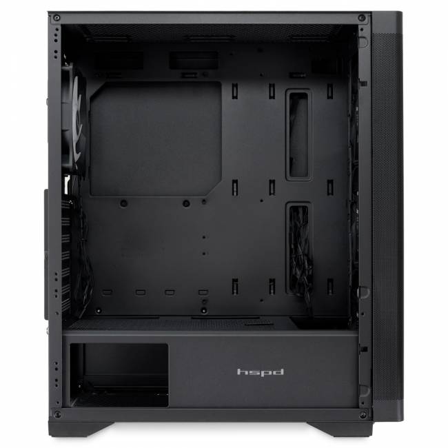 Корпус без блока питания HSPD M520-TGBK-ARGB — для бизнеса и офиса