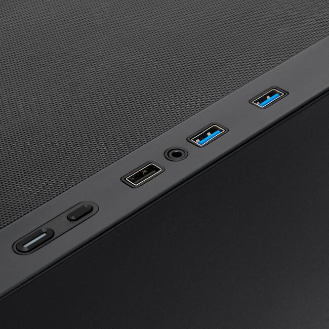 Корпус без блока питания HSPD M520-TGBK-ARGB — для бизнеса и офиса