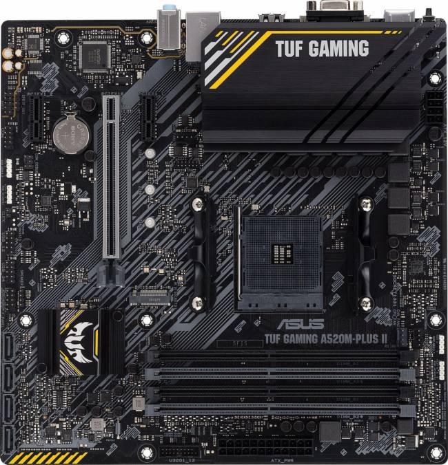 Материнская плата ASUS TUF GAMING A520M-PLUS II — для бизнеса и офиса Материнская плата ASUS TUF GAMING A520M-PLUS II — для бизнеса и офиса
