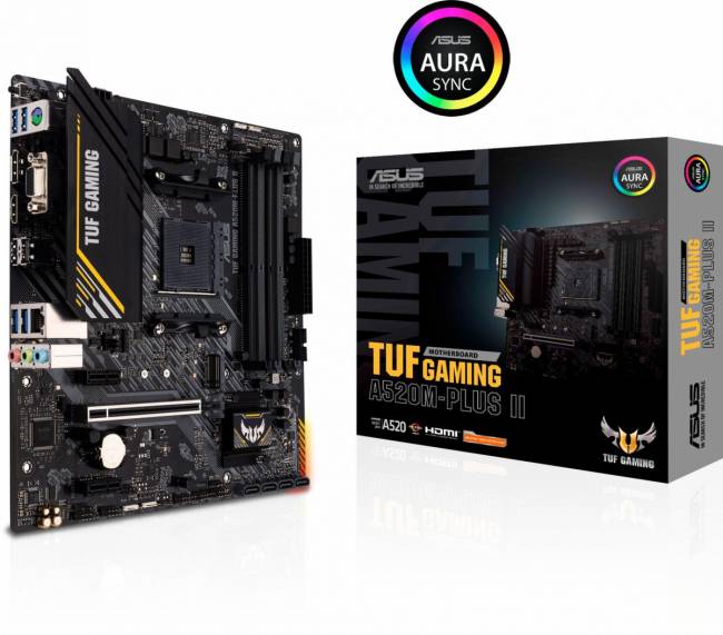 Материнская плата ASUS TUF GAMING A520M-PLUS II — для бизнеса и офиса Материнская плата ASUS TUF GAMING A520M-PLUS II — для бизнеса и офиса